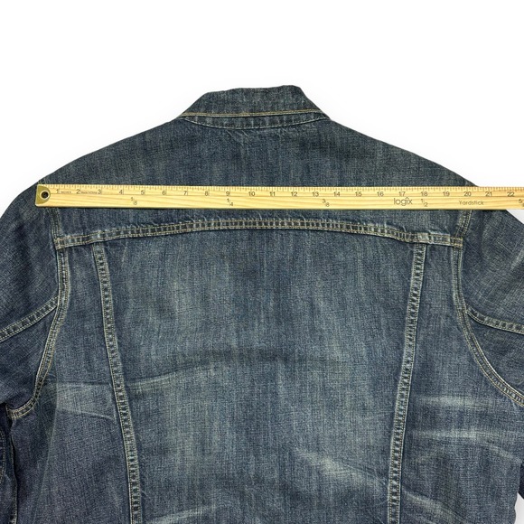Ralph Lauren Blue Denim Jacket with Red Patch - Picture 13 of 14